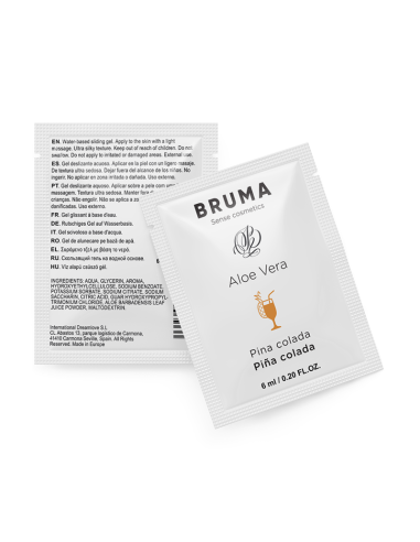 BRUMA 6 ML GEL DESLIZANTE CON ALOE VERA SABOR A PINA COLADA