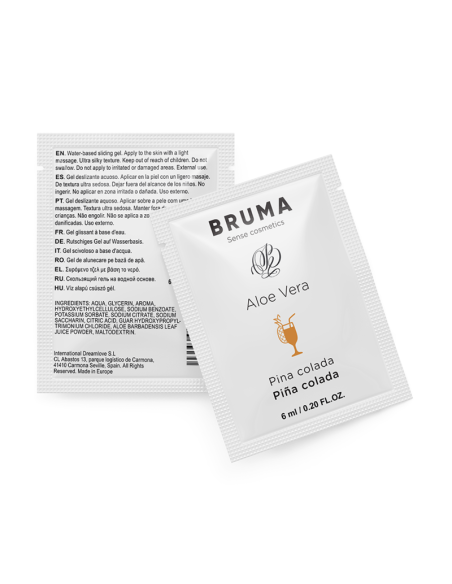 BRUMA 6 ML GEL DESLIZANTE CON ALOE VERA SABOR A PINA COLADA BRUMA 6 ML GEL DESLIZANTE CON ALOE VERA SABOR A PINA COLADA