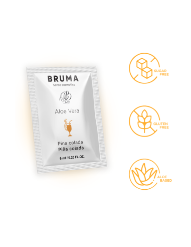 BRUMA 6 ML GEL DESLIZANTE CON ALOE VERA SABOR A PINA COLADA
