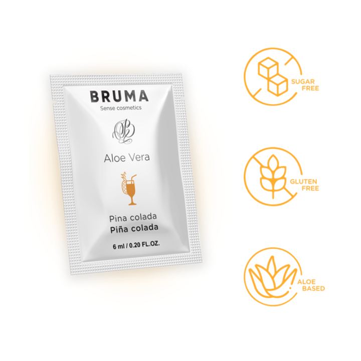 BRUMA 6 ML GEL DESLIZANTE CON ALOE VERA SABOR A PINA COLADA