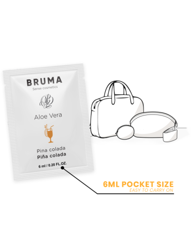 BRUMA 6 ML GEL DESLIZANTE CON ALOE VERA SABOR A PINA COLADA