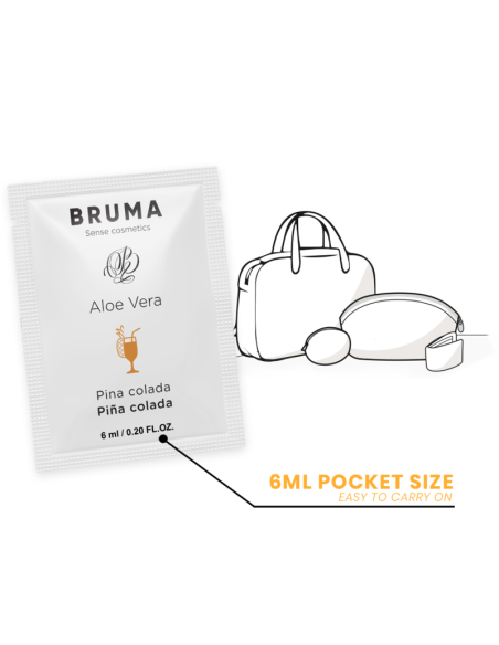 BRUMA 6 ML GEL DESLIZANTE CON ALOE VERA SABOR A PINA COLADA BRUMA 6 ML GEL DESLIZANTE CON ALOE VERA SABOR A PINA COLADA