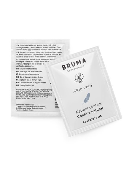 BRUMA 6 ML GEL DESLIZANTE CON ALOE VERA CONFORT NATURAL BRUMA 6 ML GEL DESLIZANTE CON ALOE VERA CONFORT NATURAL