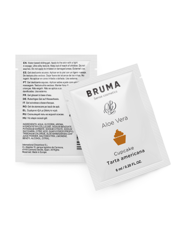 BRUMA 6 ML GEL DESLIZANTE CON ALOE VERA SABOR A TARTA AMERICANA