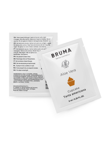 BRUMA 6 ML GEL DESLIZANTE CON ALOE VERA SABOR A TARTA AMERICANA BRUMA 6 ML GEL DESLIZANTE CON ALOE VERA SABOR A TARTA AMERICANA
