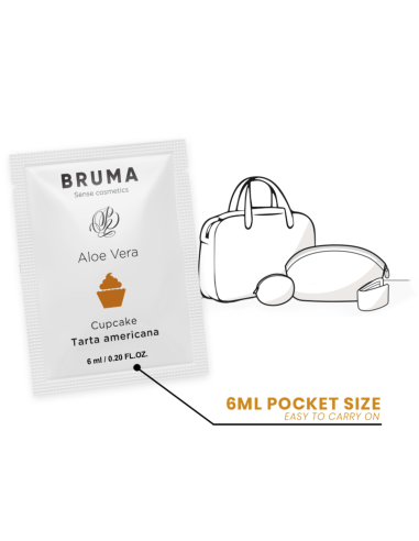 BRUMA 6 ML GEL DESLIZANTE CON ALOE VERA SABOR A TARTA AMERICANA