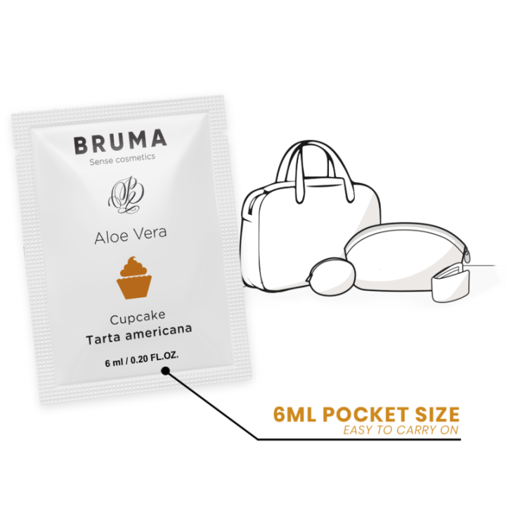 BRUMA 6 ML GEL DESLIZANTE CON ALOE VERA SABOR A TARTA AMERICANA