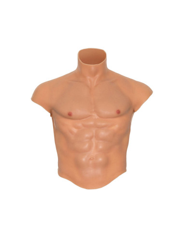 HIDDEN DESIRE ALTER EGO CAMISETA SILICONA TORSO MASCULINO CON ABDOMINALES NATURAL