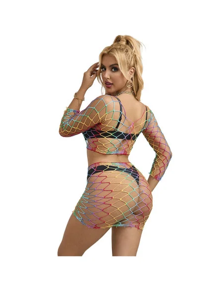 SUBBLIME 952440 SET DE REJILLA 2 PIEZAS MANGA LARGA ARCOIRIS TALLA ANICA