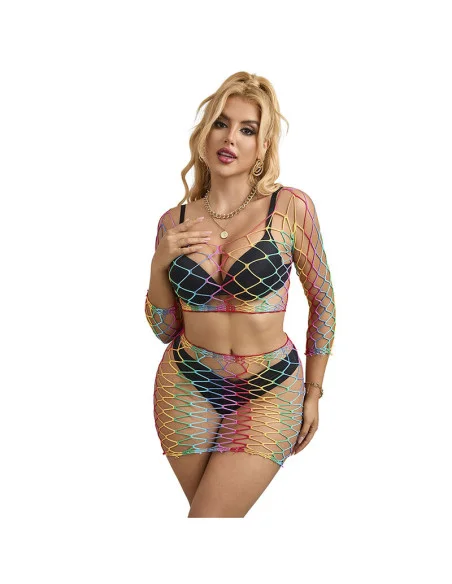 SUBBLIME 952440 SET DE REJILLA 2 PIEZAS MANGA LARGA ARCOIRIS TALLA ANICA