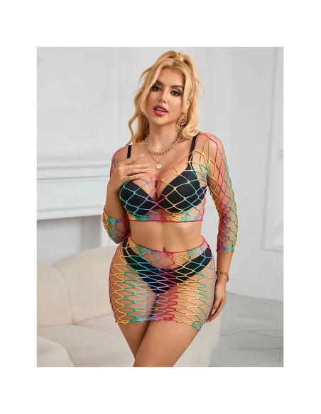SUBBLIME 952440 SET DE REJILLA 2 PIEZAS MANGA LARGA ARCOIRIS TALLA ANICA