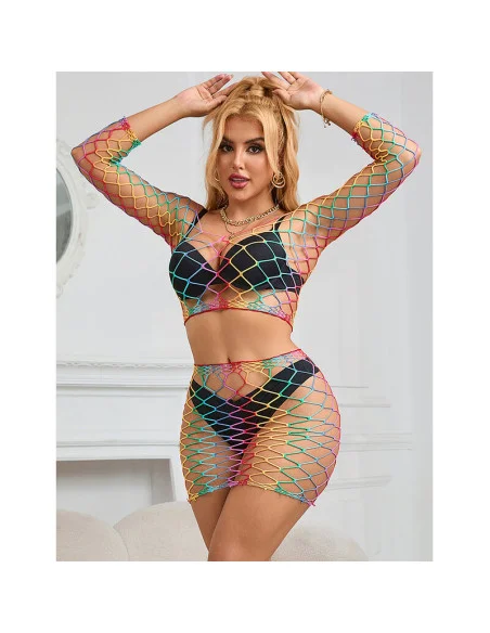 SUBBLIME 952440 SET DE REJILLA 2 PIEZAS MANGA LARGA ARCOIRIS TALLA ANICA