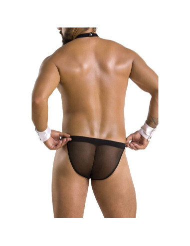 PASSION 036 SLIP ALFROJO NEGRO S M