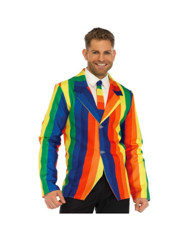 LEG AVENUE TRAJE BLAZER CORBATA ARCOIRIS M