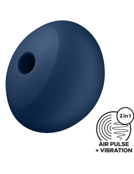 SATISFYER AIR POWER 4 ESTIMULADOR VIBRADOR 12 VIBRACIONES AZUL