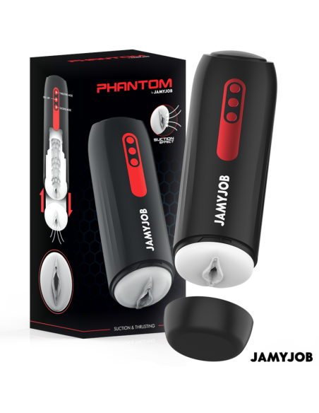 JAMYJOB PHANTOM MASTURBADOR VAGINA AUTOMATICO 5 MODOS SUCCIAN Y EMPUJE