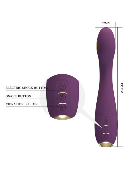 PRETTY LOVE HECTOR VIBRADOR ELECTROSHOCK POR CONTROL POR APP LILA PRETTY LOVE HECTOR VIBRADOR ELECTROSHOCK POR CONTROL POR APP LILA