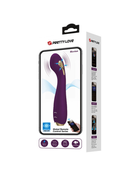 PRETTY LOVE HECTOR VIBRADOR ELECTROSHOCK POR CONTROL POR APP LILA PRETTY LOVE HECTOR VIBRADOR ELECTROSHOCK POR CONTROL POR APP LILA