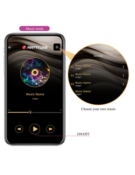 PRETTY LOVE HECTOR VIBRADOR ELECTROSHOCK POR CONTROL POR APP LILA PRETTY LOVE HECTOR VIBRADOR ELECTROSHOCK POR CONTROL POR APP LILA