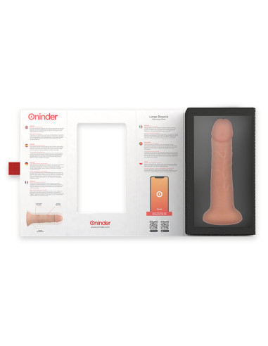 ONINDER LARGE BOGOTA DILDO VIBRADOR 9 VELOCIDADES NATURAL 22 CM O 45 CM APP GRATUITA