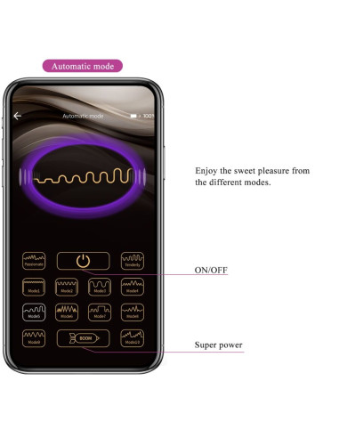 PRETTY LOVE LEVIATHAN VIBRADOR CONTROLADO POR APP MORADO
