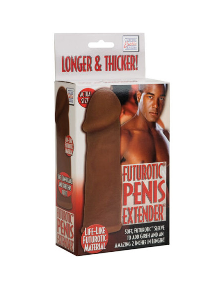 CALEXOTICS FUTUROTIC FUNDA EXTENSION PENE MARRON