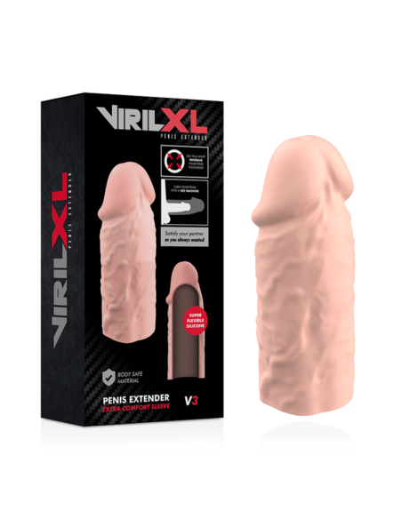 VIRILXL EXTENSION DE PENE LIQUID SILICONE V3 NATURAL VIRILXL EXTENSION DE PENE LIQUID SILICONE V3 NATURAL