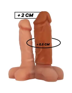 VIRILXL EXTENSION DE PENE LIQUID SILICONE V3 MARRON