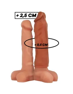 VIRILXL EXTENSION DE PENE LIQUID SILICONE V5 MARRON