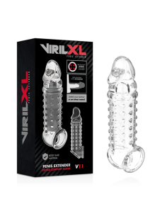 VIRILXL EXTENSION Y FUNDA DE PENE V11 TRANSPARENTE 2