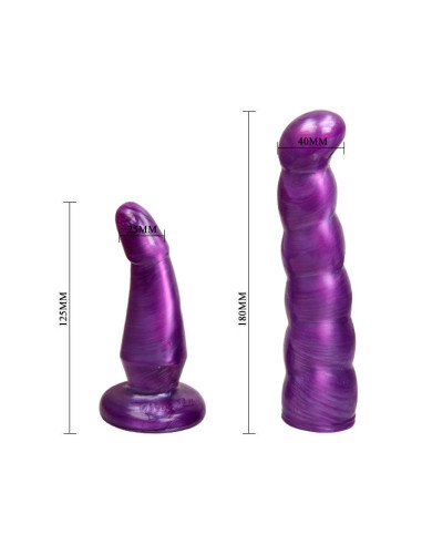 BAILE ARNES ANAL Y VAGINAL FEMENINO LILA PUNTO G 17 CM