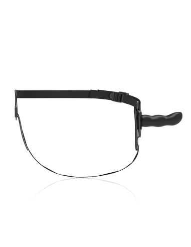 FETISH SUBMISSIVE HARNESS SILICONA NEGRO G SPOT 16 CM