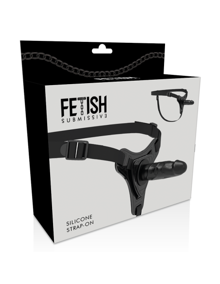 FETISH SUBMISSIVE HARNESS SILICONA NEGRO REALISTIC 15 CM FETISH SUBMISSIVE HARNESS SILICONA NEGRO REALISTIC 15 CM