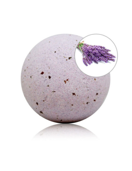TALOKA BOMBA DE BANO CON AROMA LAVANDA Y PETALOS DE ROSA