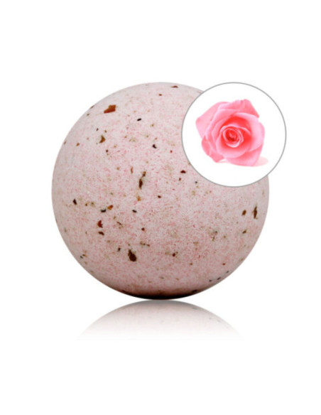 TALOKA BOMBA DE BANO CON AROMA ROSAS Y PETALOS DE ROSA