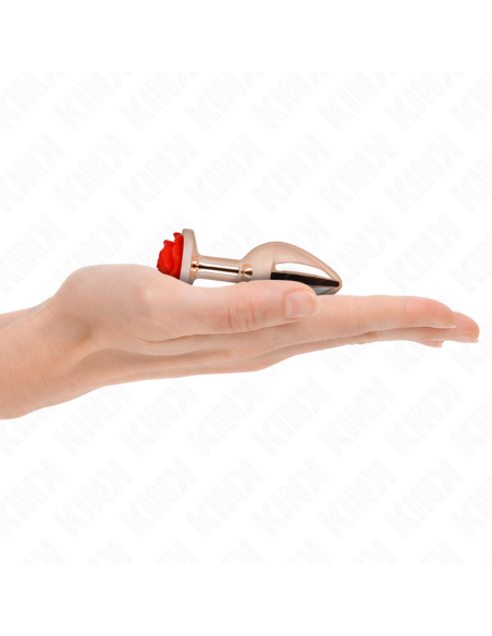 KINK PLUG ANAL ORO ROSADO ROSA ROJA S