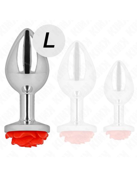 KINK PLUG ANAL ROSA ROJA TALLA L