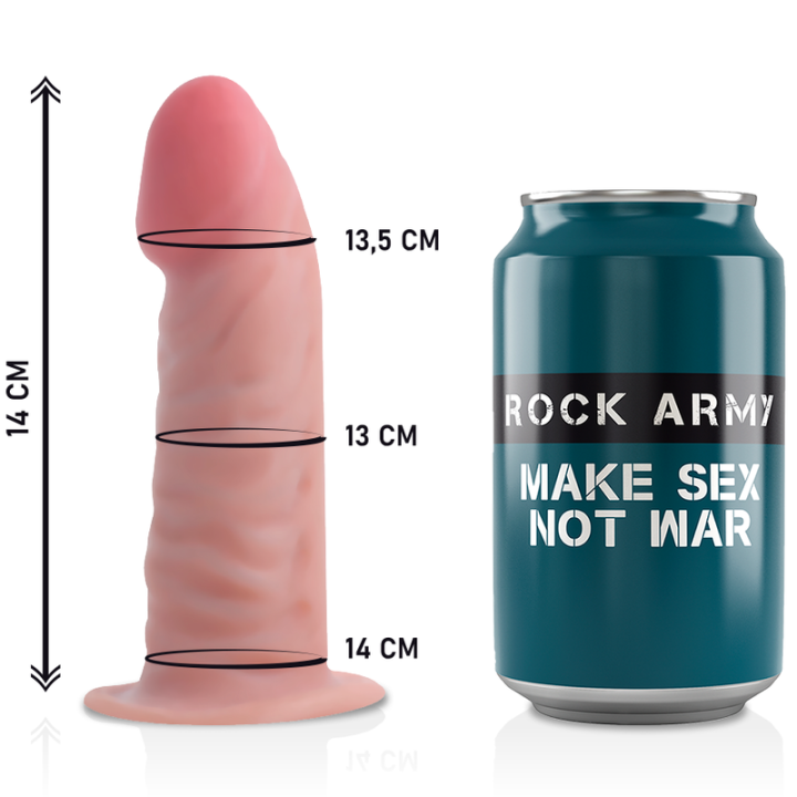 ROCKARMY ARNES DUAL DENSITY TIGER DILDO REALISTA 14 CM O 446 CM