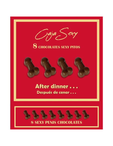 DIABLO PICANTE CAJA 8 CHOCOLATINAS FORMA PENE