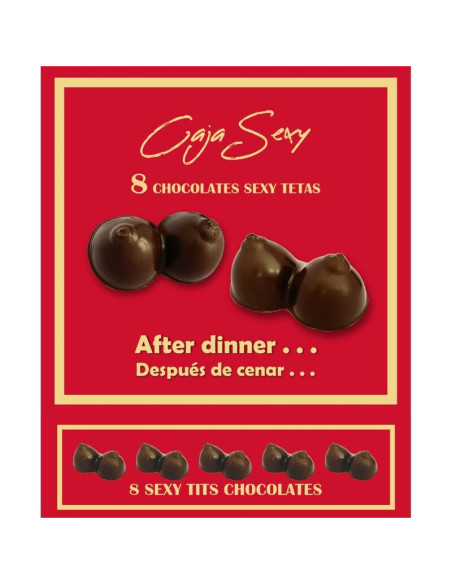 DIABLO PICANTE CAJA 8 CHOCOLATINAS FORMA DE PECHOS