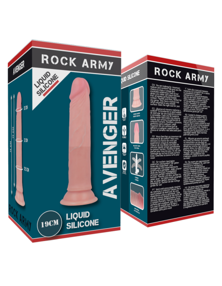 ROCKARMY HARNESS LIQUID SILICONE DILDO PREMIUM AVENGER 19 CM O 398 CM ROCKARMY HARNESS LIQUID SILICONE DILDO PREMIUM AVENGER 19 CM O 398 CM