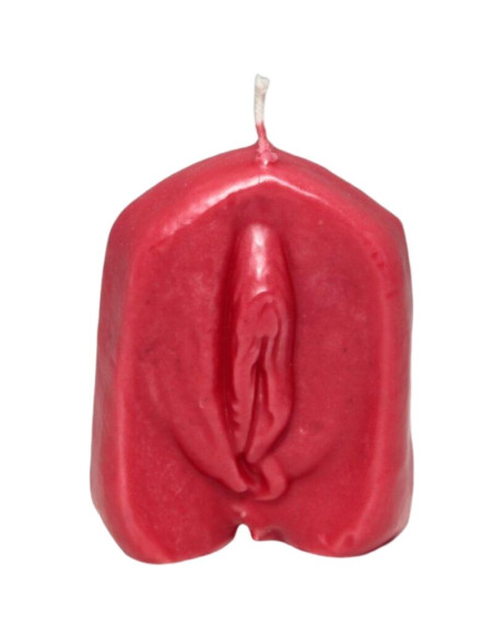 DIABLO PICANTE VELA FORMA VAGINA ROJO