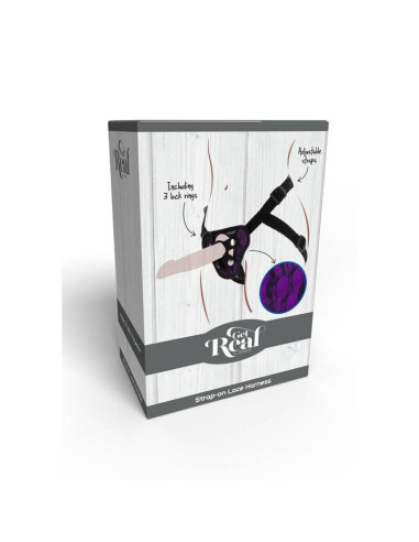 GET REAL STRAP ON LACE HARNES MORADO