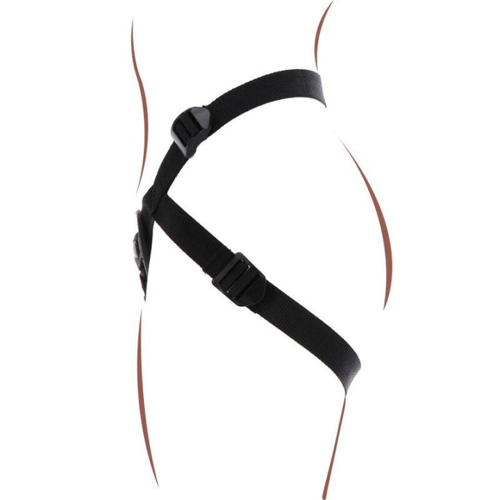 GET REAL STRAP ON PLEASURE HARNES NEGRO