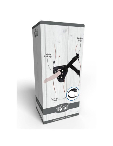 GET REAL STRAP ON DELUXE HARNES NEGRO