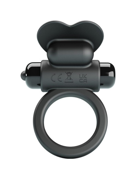 PRETTY LOVE DEBONAIRE ANILLO VIBRADOR CONEJO 10 VIBRACIONES NEGRO