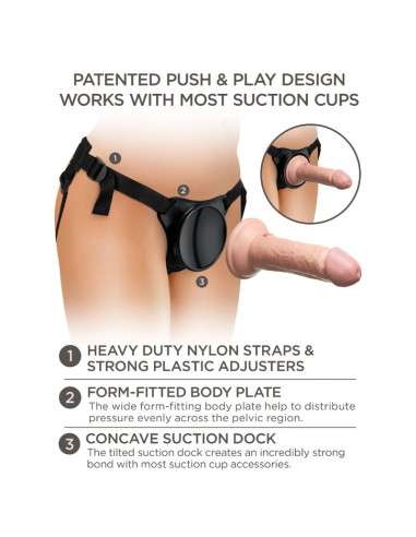 KING COCK ELITE ARNES AJUSTABLE PARA PRINCIPIANTES CON DILDO 152 CM
