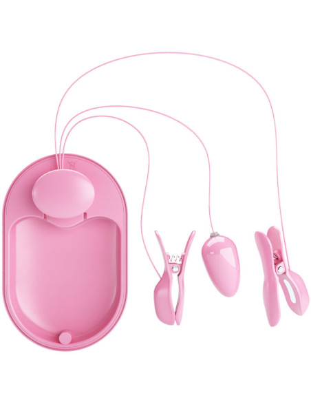PRETTY LOVE SURPRISE BOX PINZAS ELECTRO ESTIMULACION ROSA