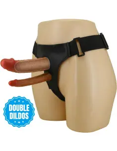 PRETTY LOVE KEAVEN HARNESS BRIEFS UNIVERSAL COMFORTABLE DOBLE DILDO