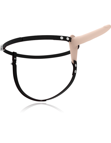 FETISH SUBMISSIVE HARNESS VIBRADOR SILICONA FLESH 15 CM